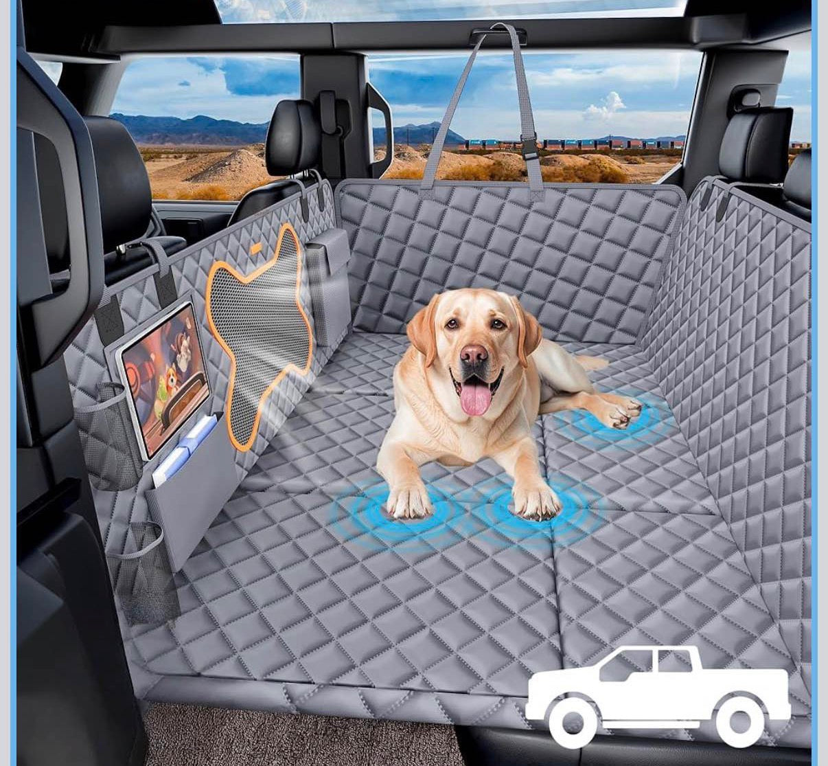 Truck Dog Seat Cover for Full Size F150/RAM1500/Silverado
