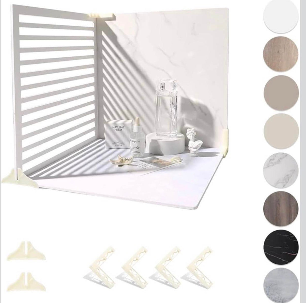 4PCS Double Sided Backdrop Boards 16x16 inch