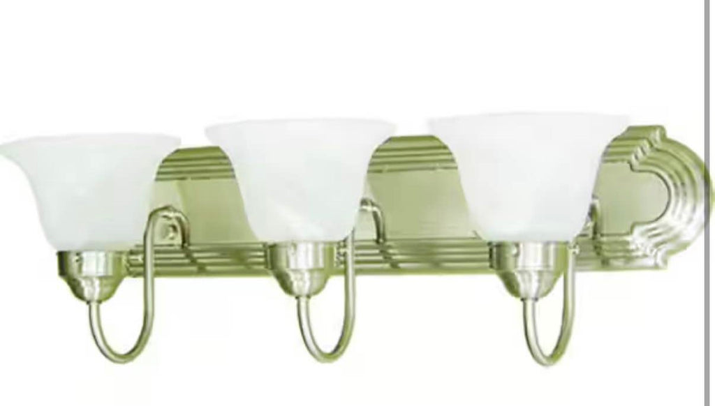 24 inches  3-Light Brushed Nickel Bath Light