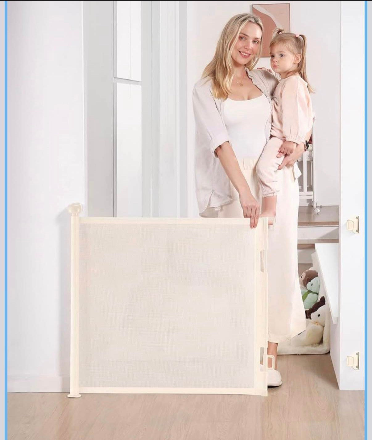 Baby Pet Gate 33/inch Tall, Extends up to 55/inch Wide