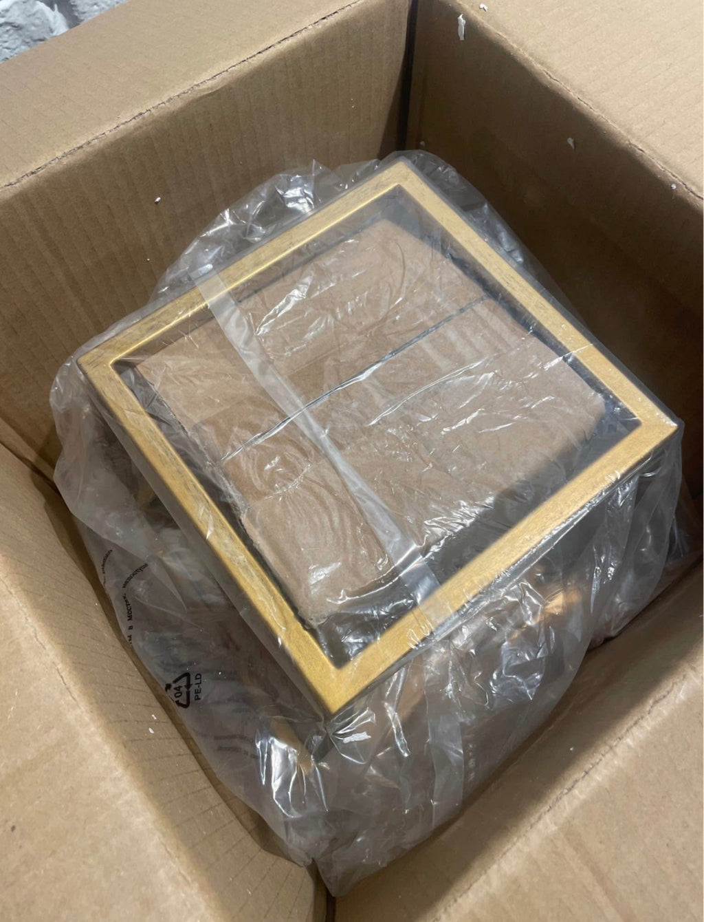10 in. 3-Light Iron Classic Modern Lantern LED Brass Gold Pendant