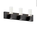 Hologram 24 in. 3-Light Black LED Integrated Vanity Light Bar