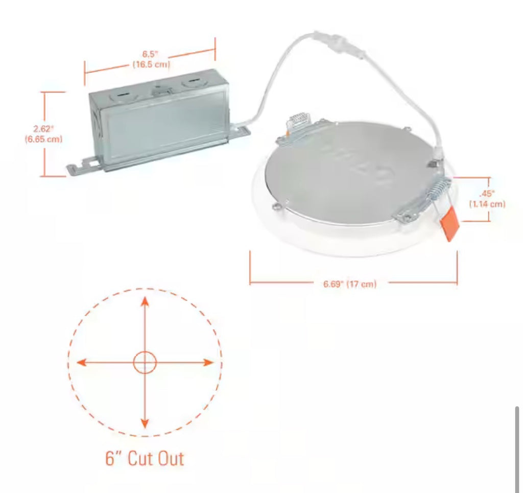 6 in. Adjustable CCT Canless Integrated LED Recessed Light (12 pack)