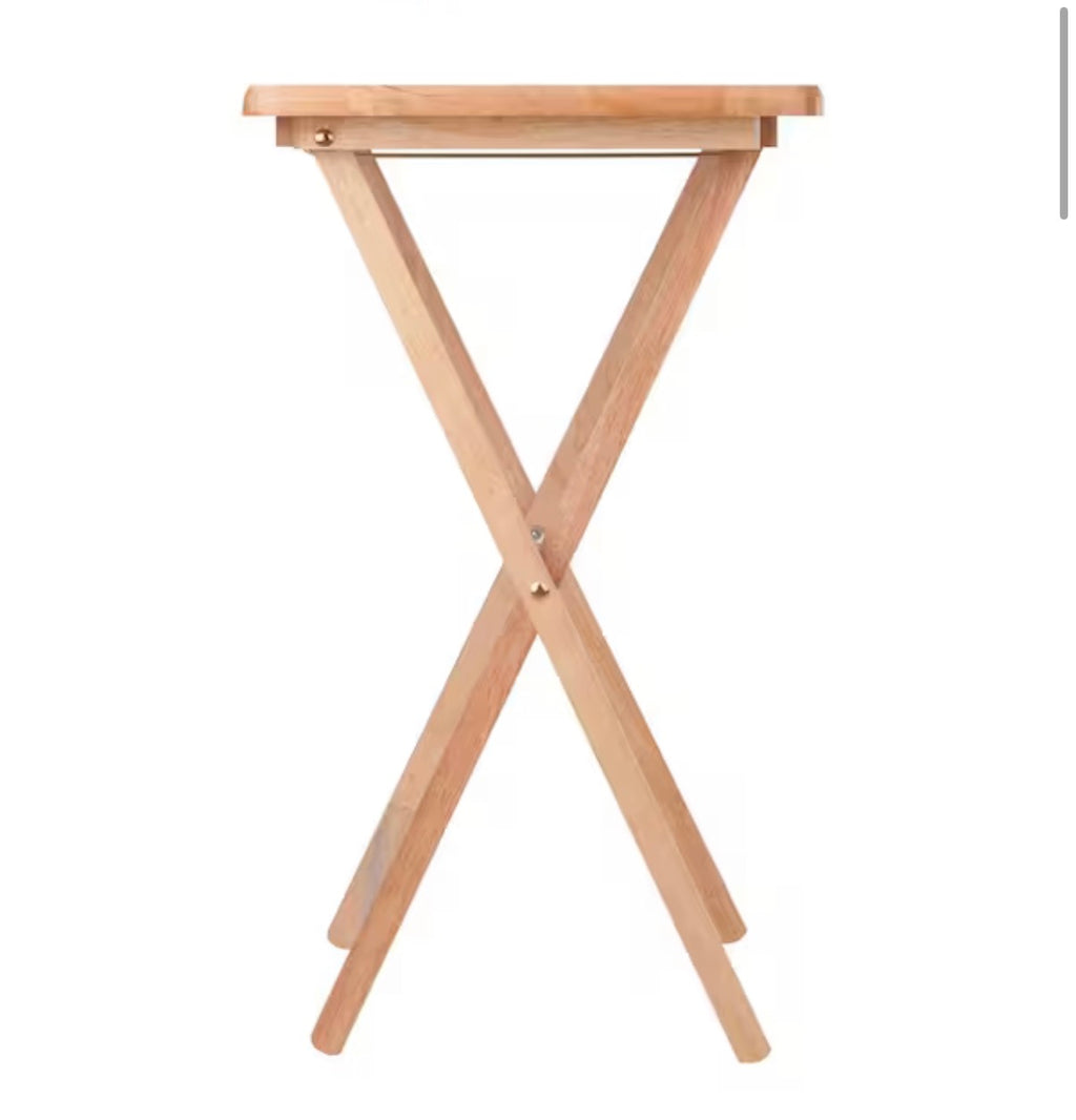 Alex Natural Wood 2-Piece Snack Table