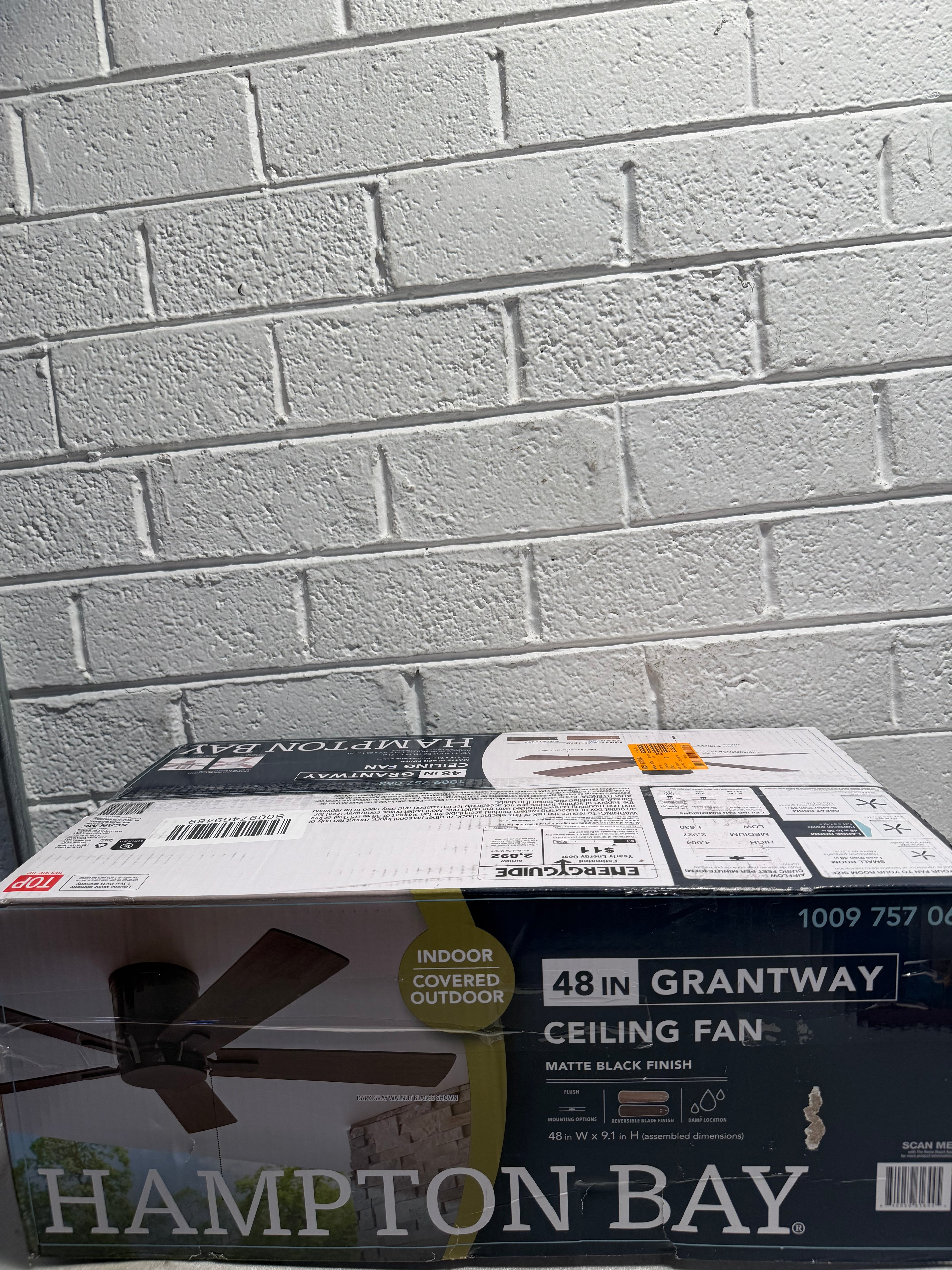 Grantway 48 in. Indoor/Covered Outdoor ceiling fan