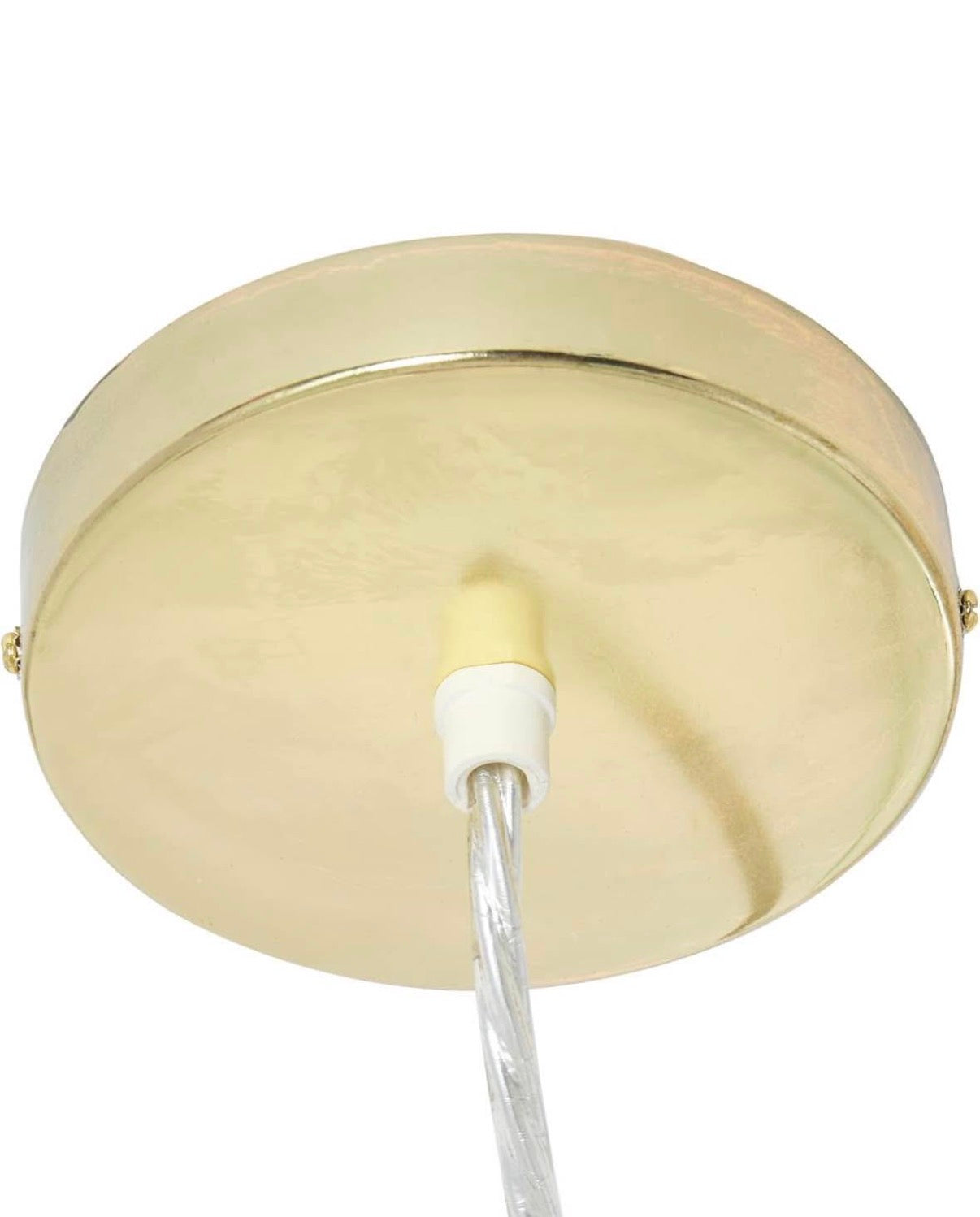 1 Light Antique Gold Globe Pendant 14 in