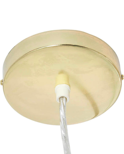1 Light Antique Gold Globe Pendant 14 in