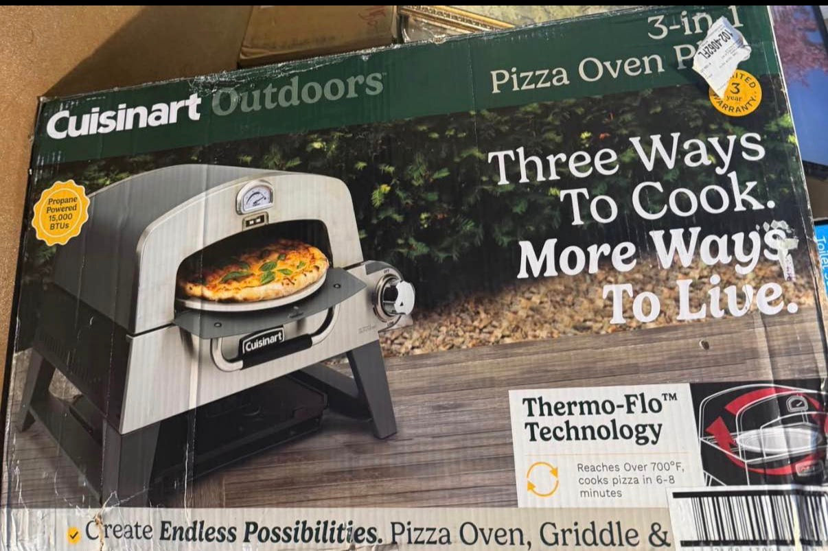 3-In-1 Propane Tank Griddle and Grill Outdoor Pizza Oven