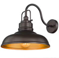 17.7 in. Outdoor  Oil Rubbed Bronze  Gooseneck Barn Light Sconce