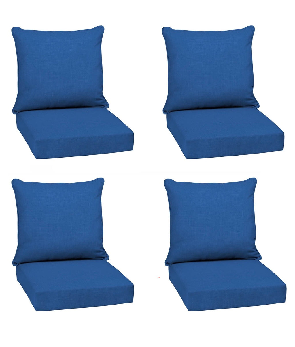24 in. x 24 in. Outdoor Lounge Chair Cushion (4-Pack