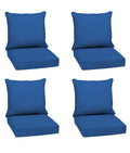 24 in. x 24 in. Outdoor Lounge Chair Cushion (4-Pack