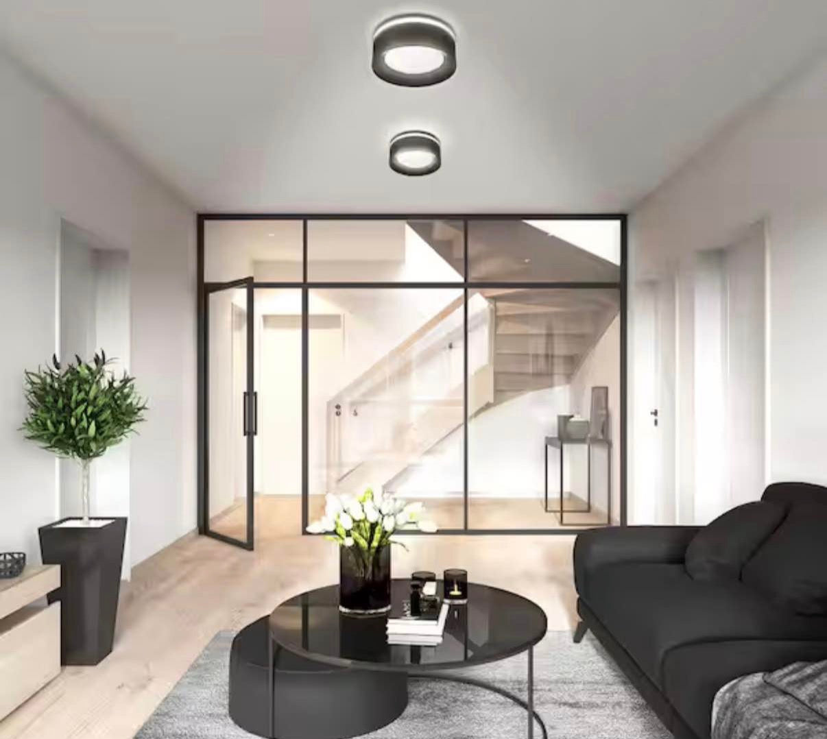 LED 6 in. Matte Black Dual Band Recessed Ceiling Light