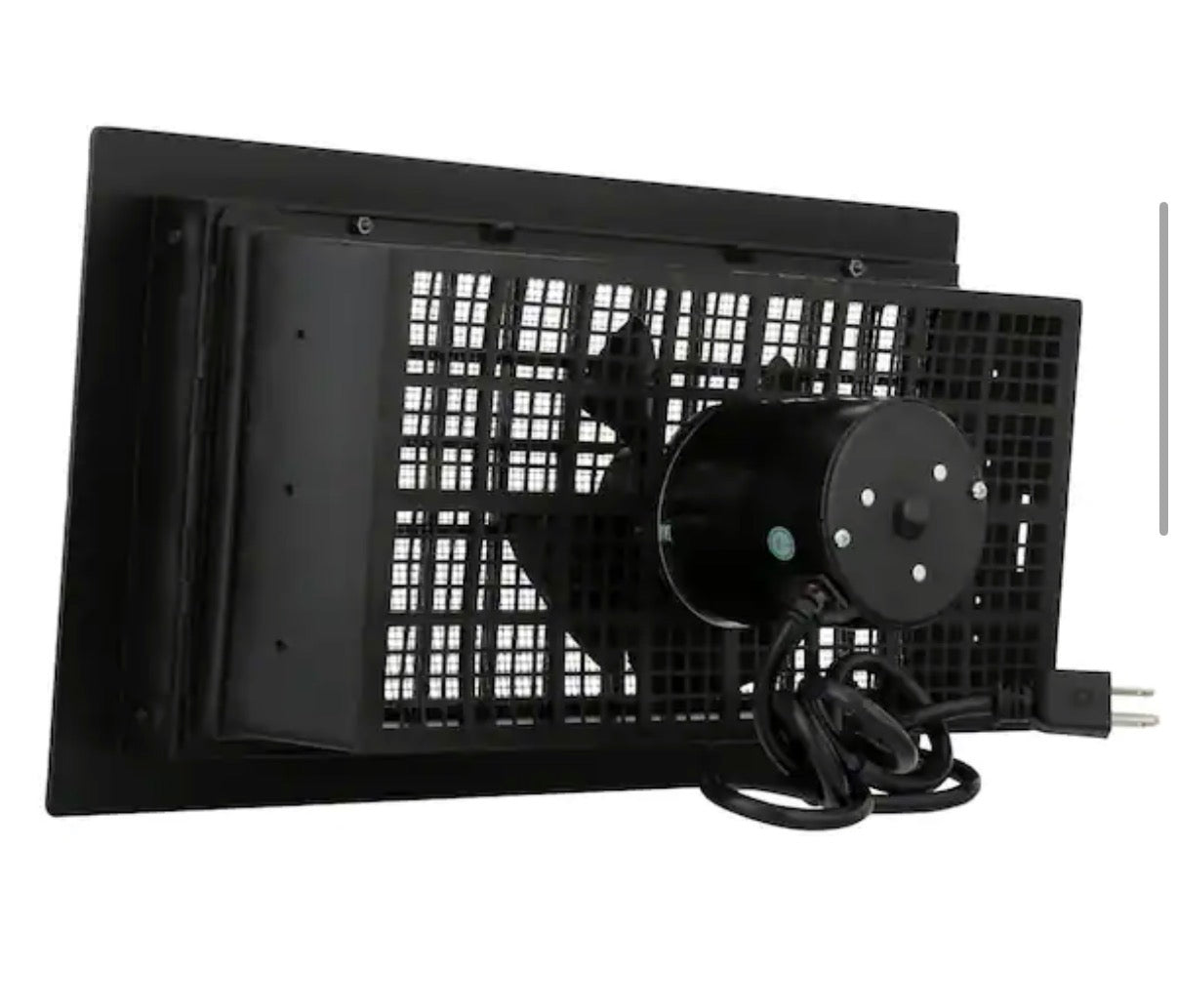 16 in. x 8 in. Resin Power Foundation Vent in Black