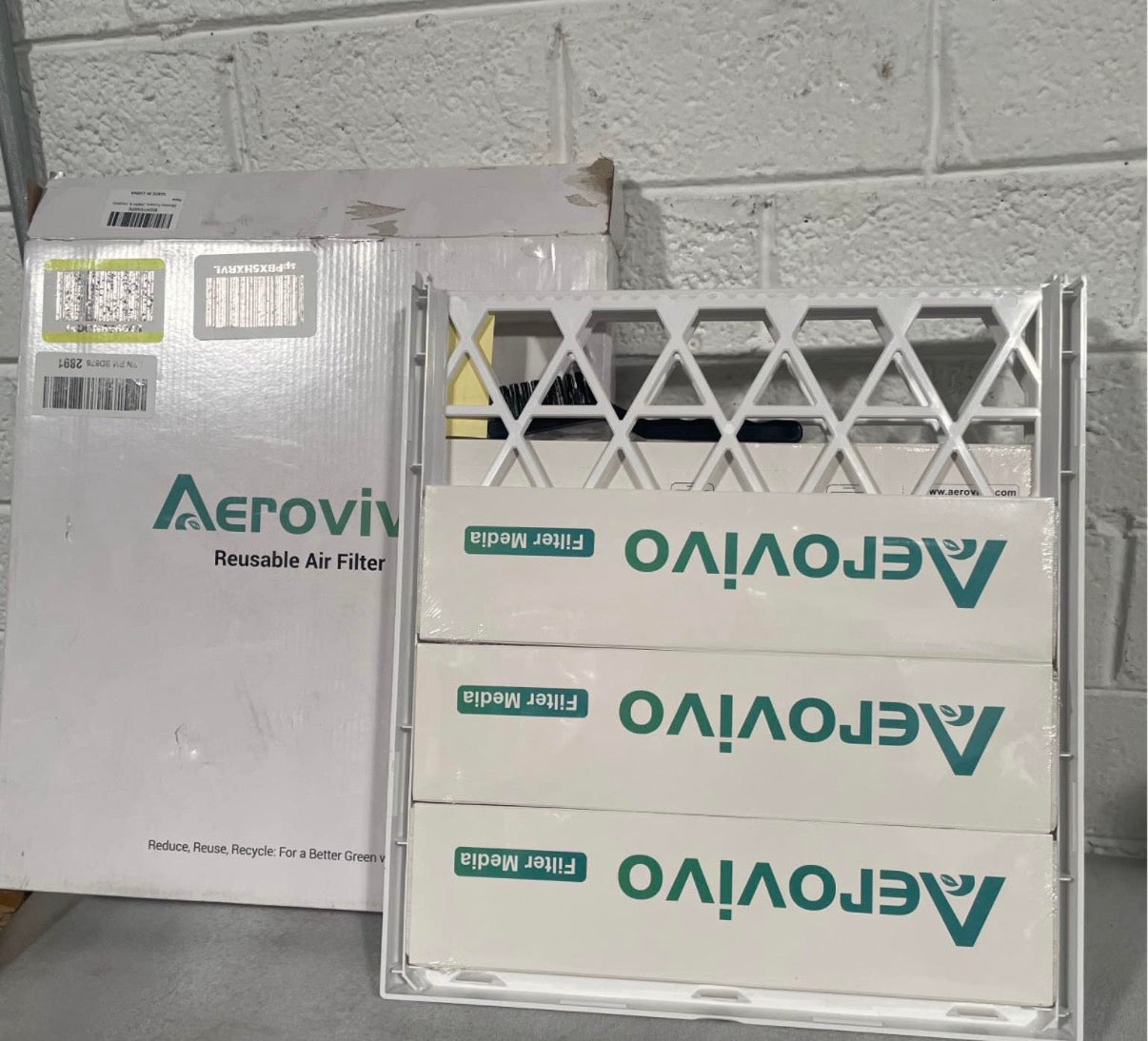 14x30x1 Refillable Air Filter Kit