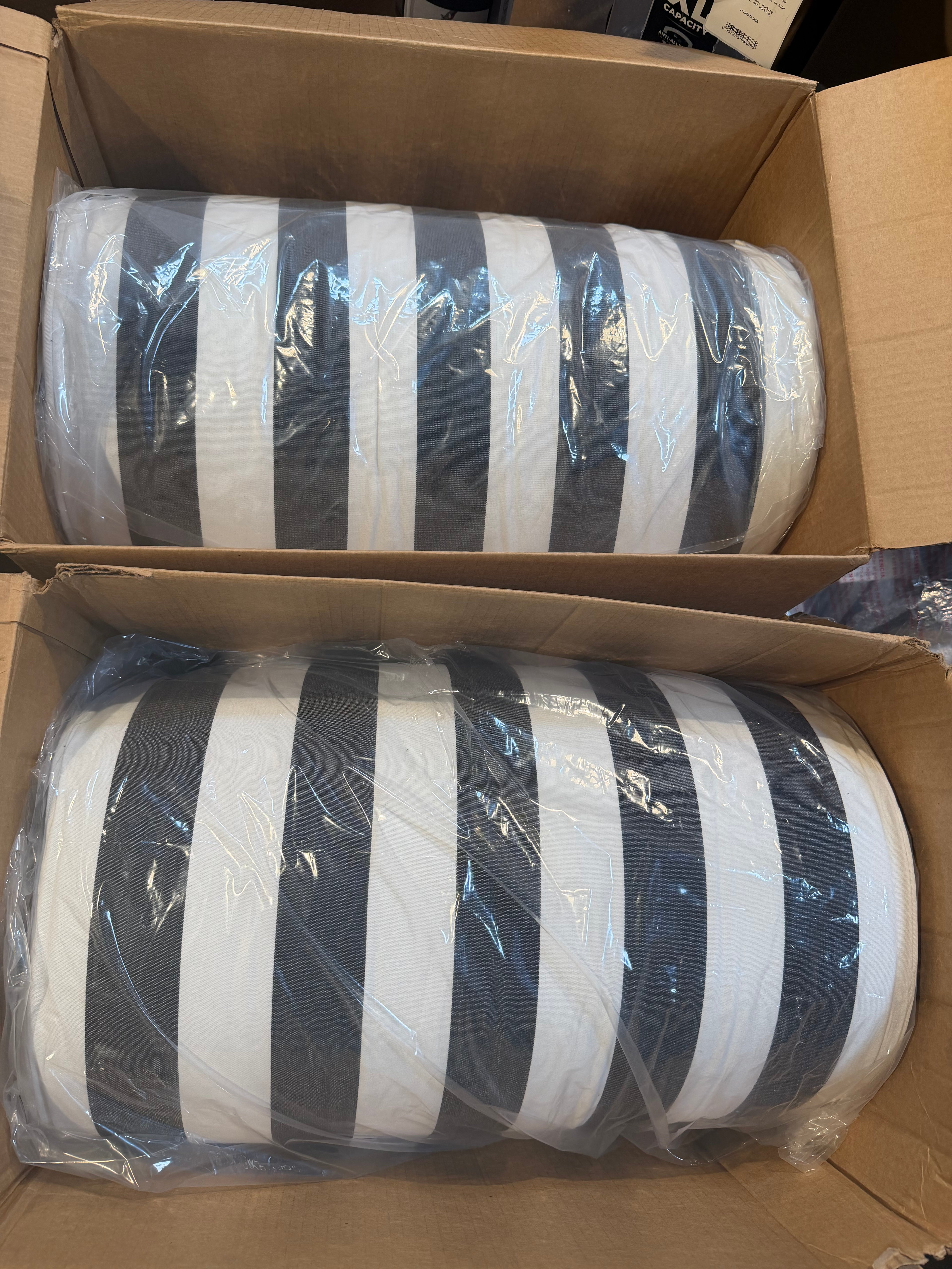 Cabana Stripe Reversible Outdoor Chaise Lounge cushion