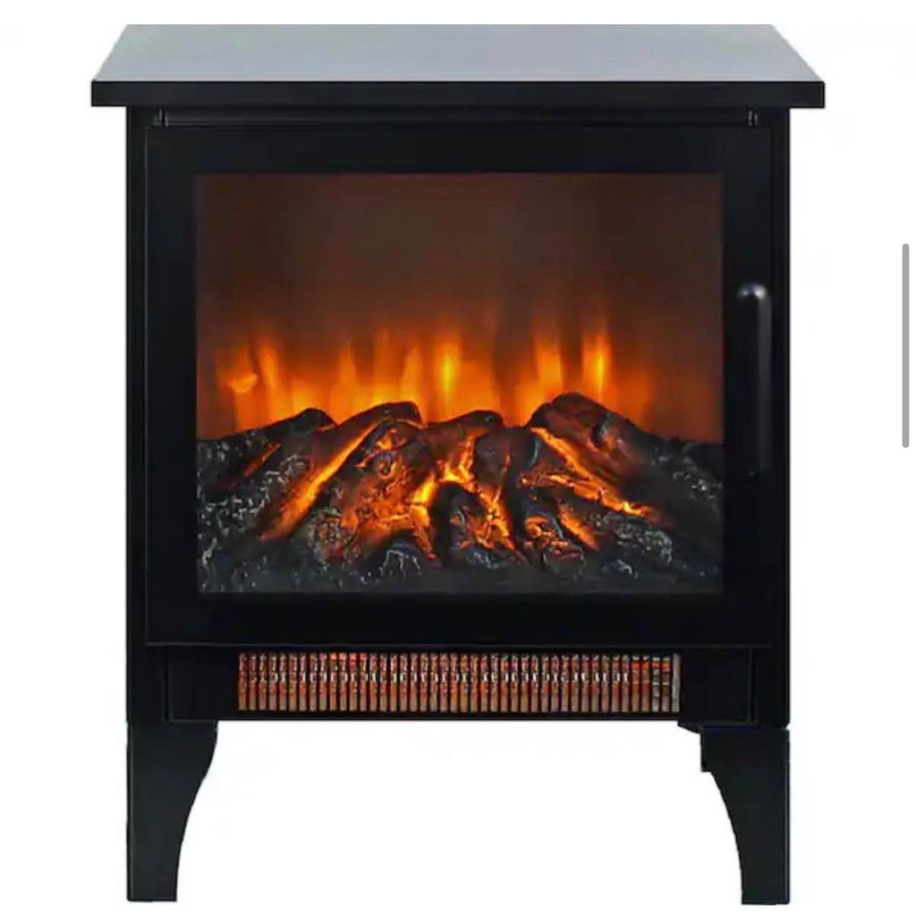 15 in. 400 sq. ft. 3-Sided 3D Flame Electric Stove