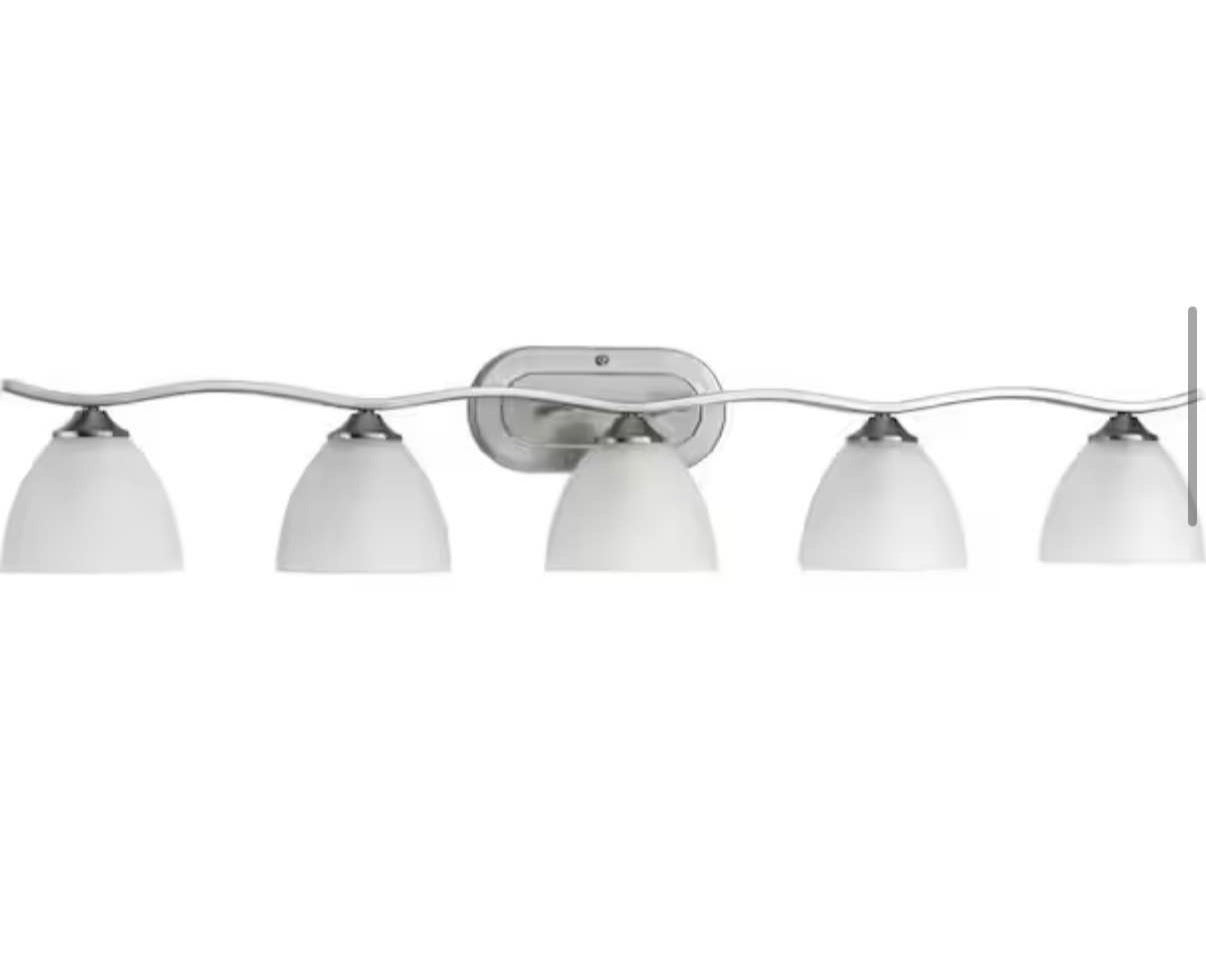 Laird Collection 41-5/8 in. 5-Light Brushed Nickel  vanity light