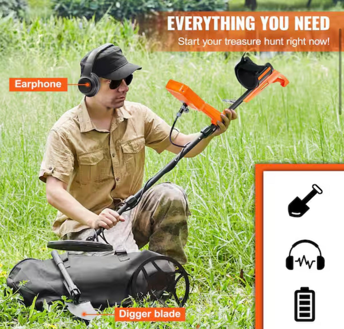 Professional Rechargeable Gold Detector