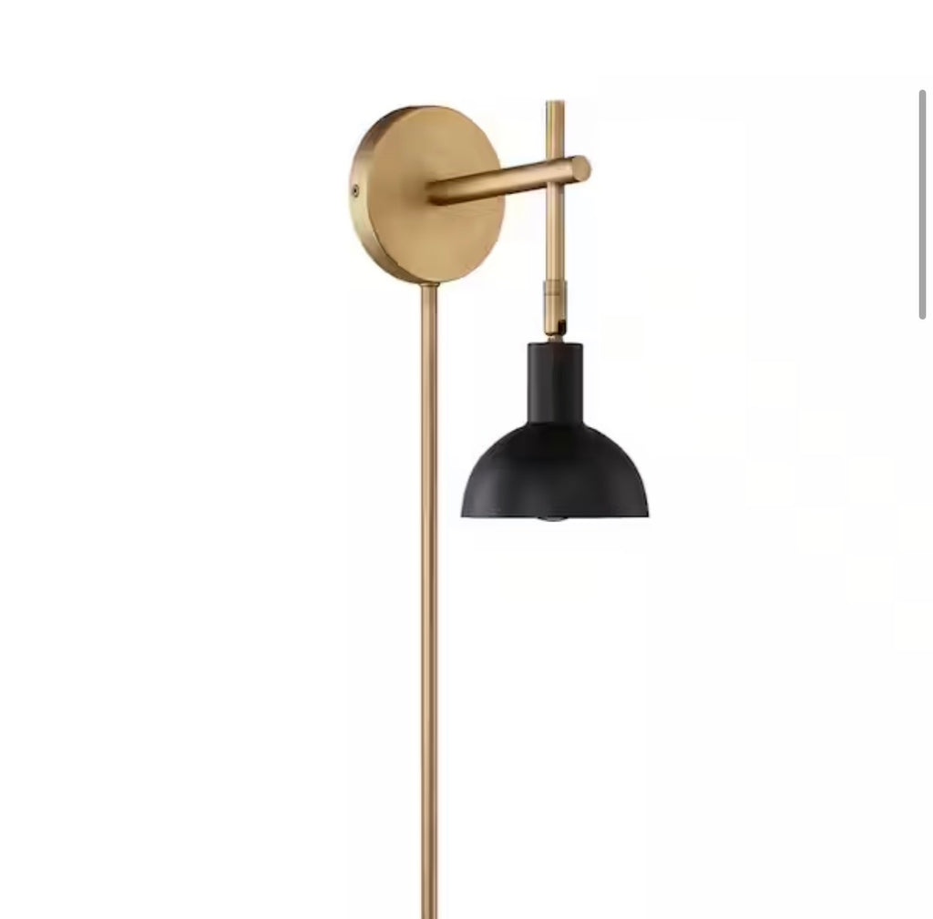 Plugin Wall Sconce Light Fixture