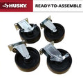 Husky Ready-to-Assemble Caster Set