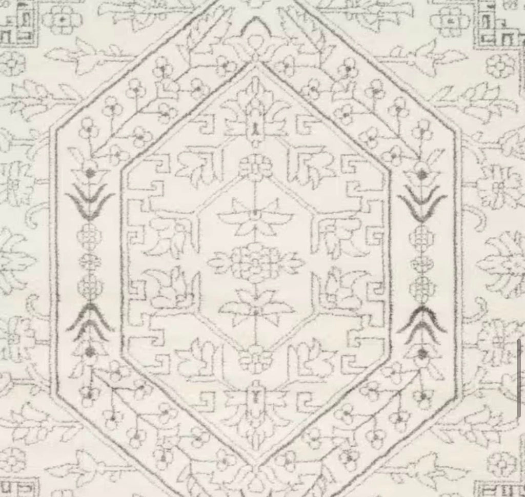 9' x 12' Area Rug Oriental Medallion Design