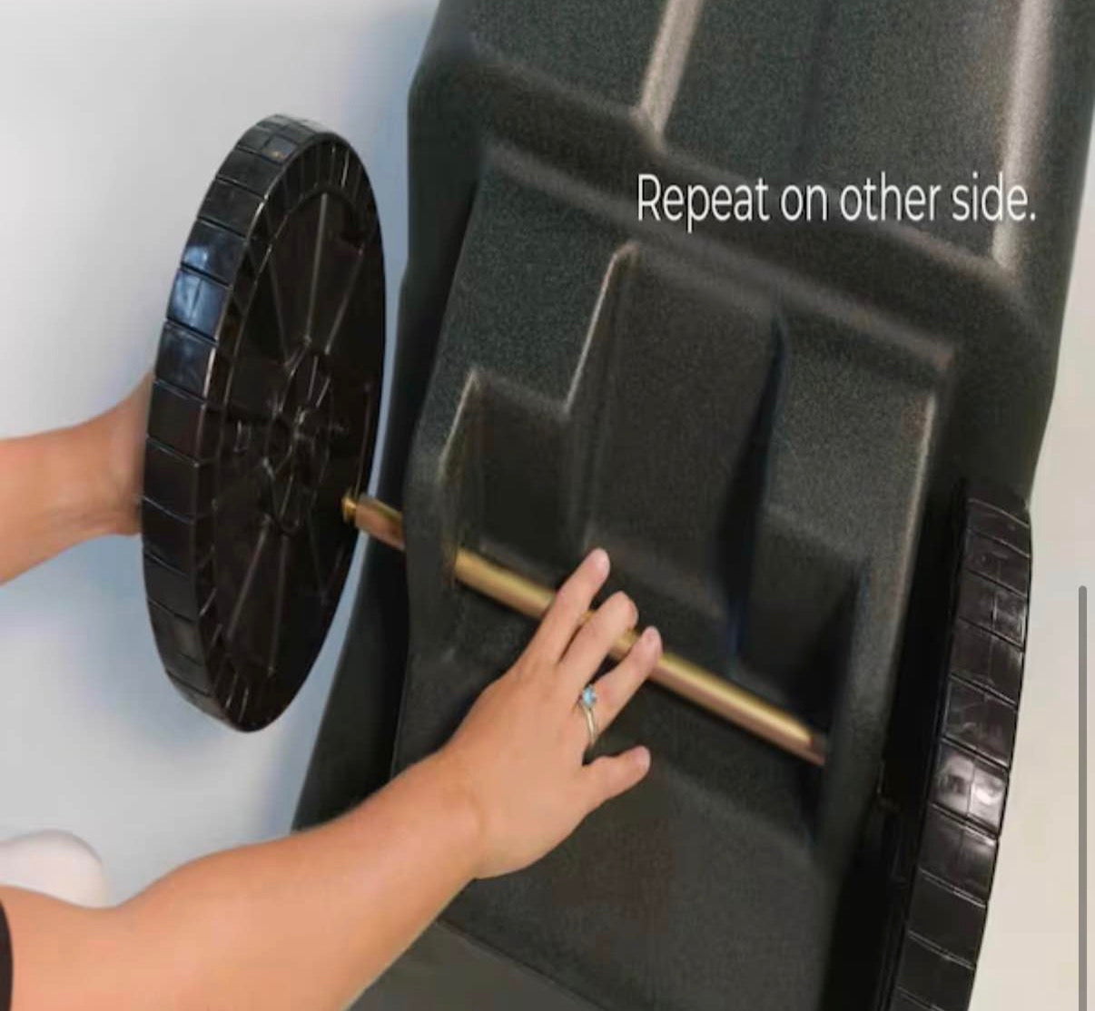 Replacement Wheel Kit for 96 Gallon Two Wheel Trash Can