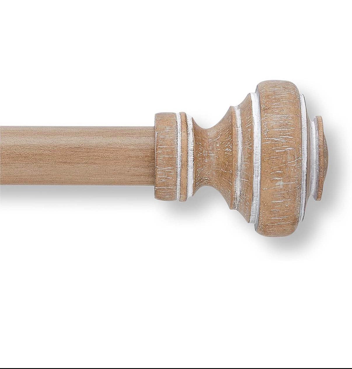 MODE Farmhouse Curtain Rod 1 1/8" Diameter fit 144” to 240” Windows