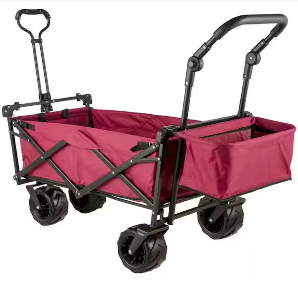 Extra Large Collapsible Garden Cart with Canopy