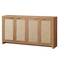 OAKHAM 4-Door Rattan Sideboard Buffet Cabinet