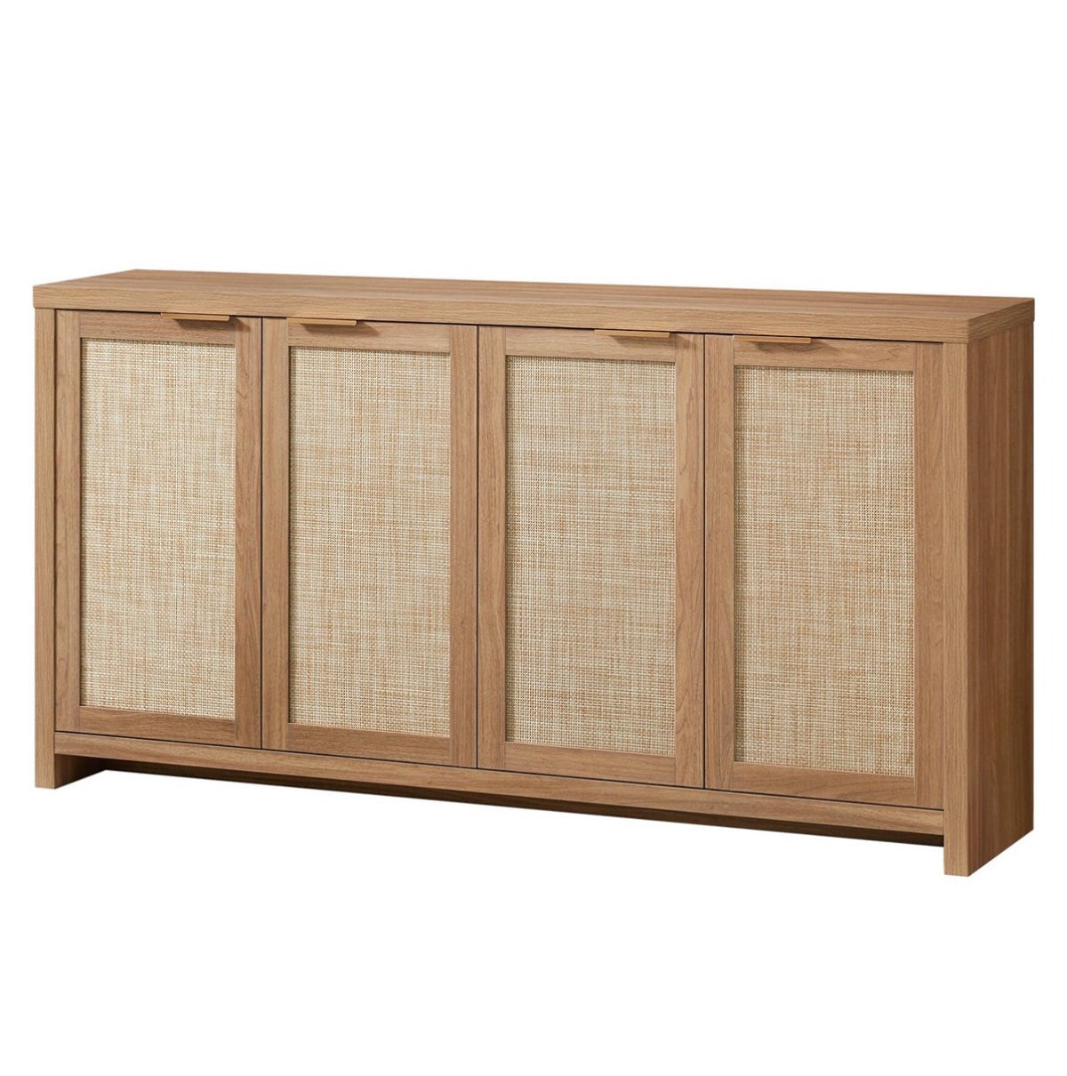 OAKHAM 4-Door Rattan Sideboard Buffet Cabinet