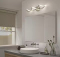 Swirl 26.6 in. Brushed Nickel Integrated LED Vanity Light