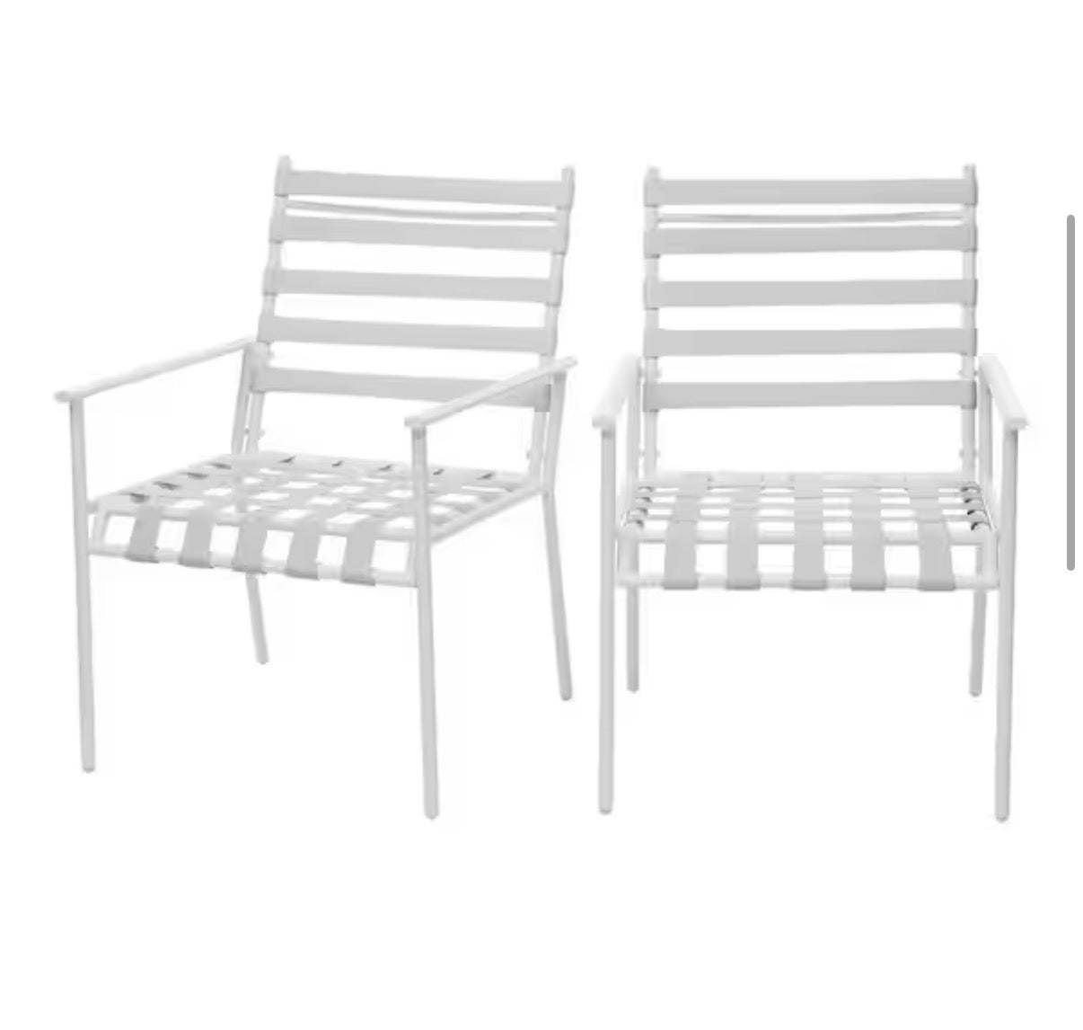 Grand Marina Metal Outdoor Dining Chair Set (2-Pack)