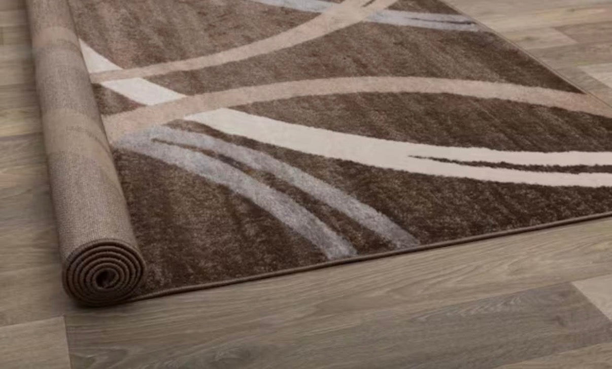 Modern Abstract Circles 5x7 Ft Area Rug