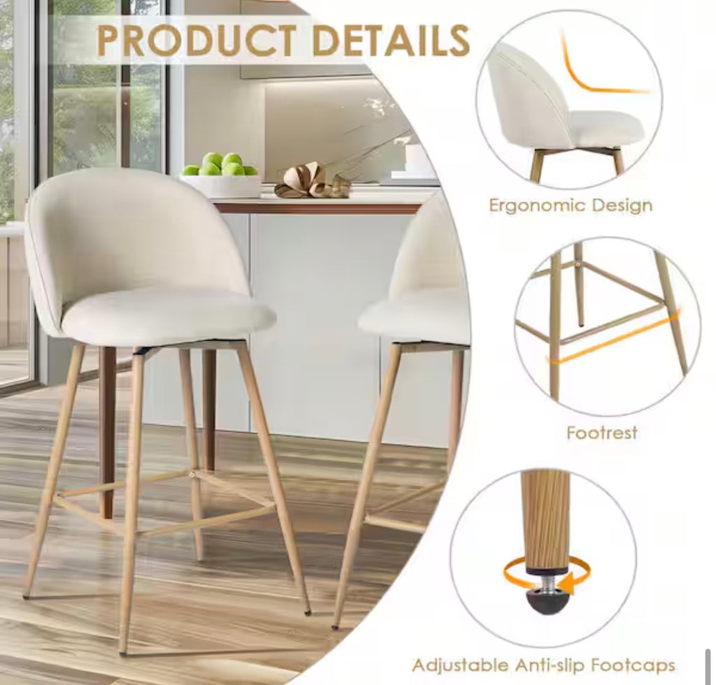 Haseeb Modern Swivel Bar Stool