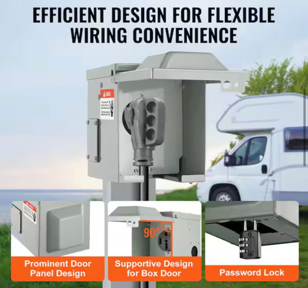 50A RV Power Outlet Box