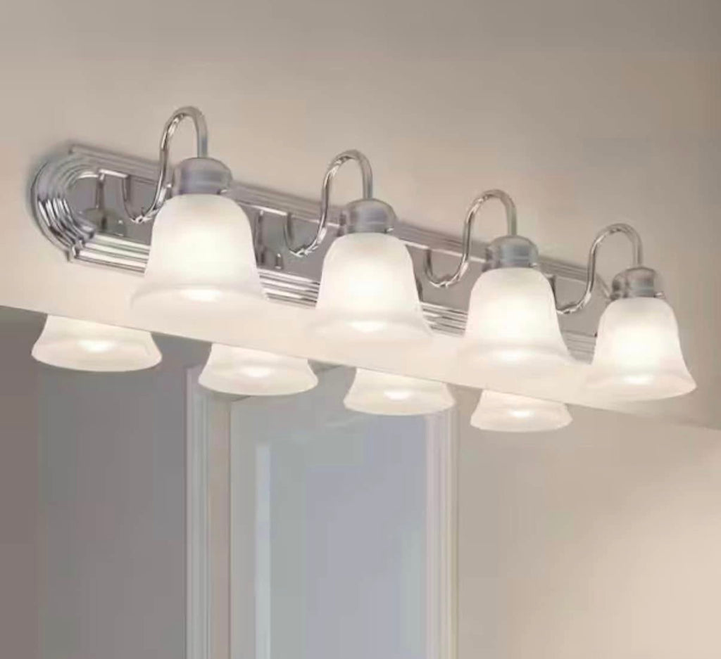 30 in. 4-Light Chrome Traditional Bathroom Vanity Light