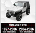 Wrangler TJ LJ Flat Front & Rear Fender Flares