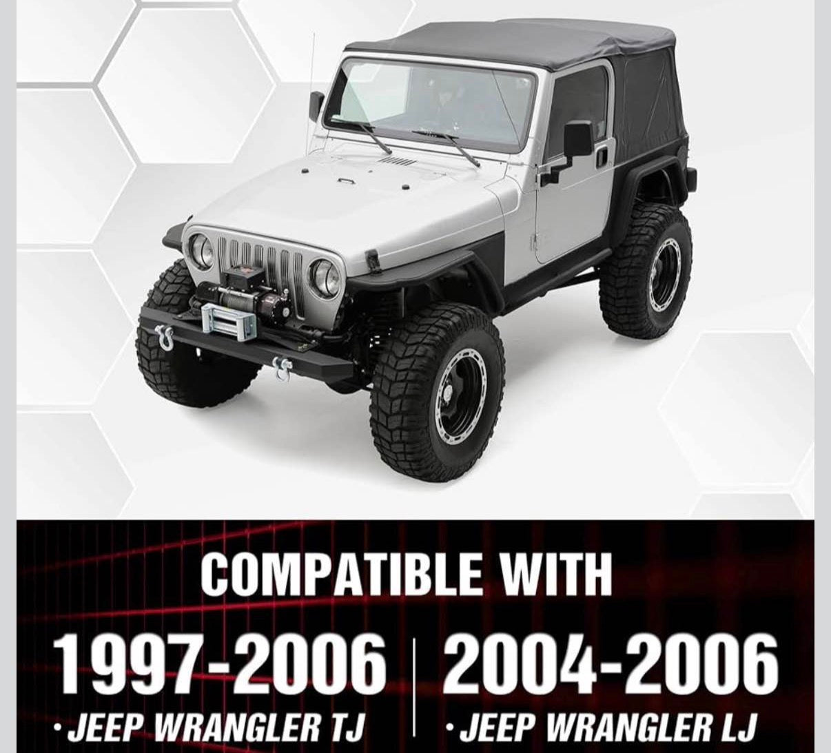 Wrangler TJ LJ Flat Front & Rear Fender Flares