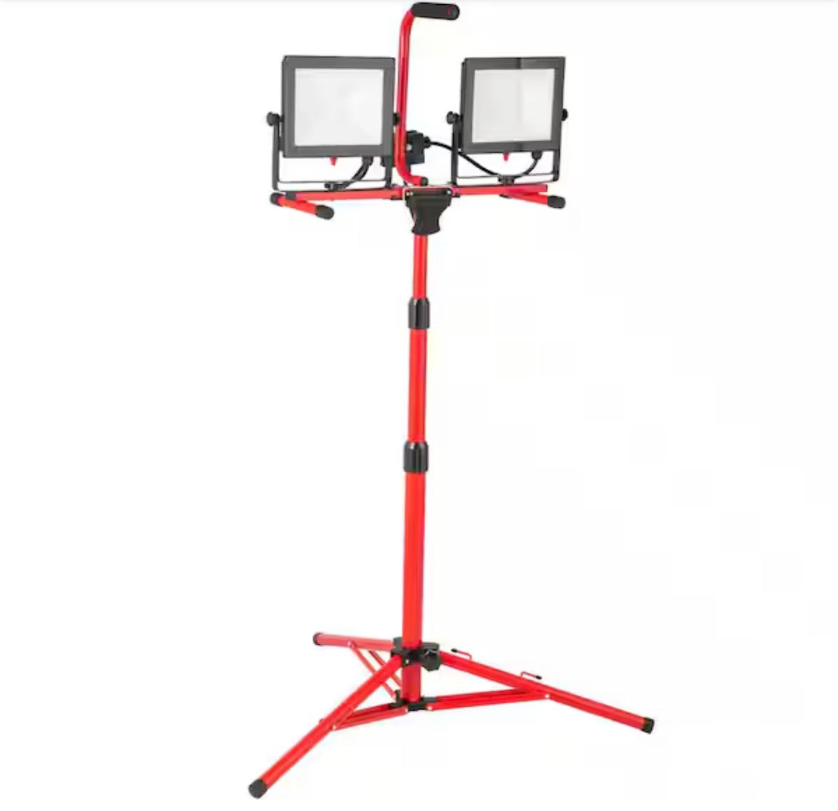 5000 Lumen Dual-Head LED Work Light with Stand