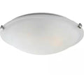 16 in. 3-Light Indoor Brushed Nickel Semi-Flush Mount Ceiling Fixture