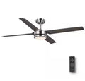 Laritza 56 in. LED Indoor/Outdoor Brushed Nickel Ceiling Fan