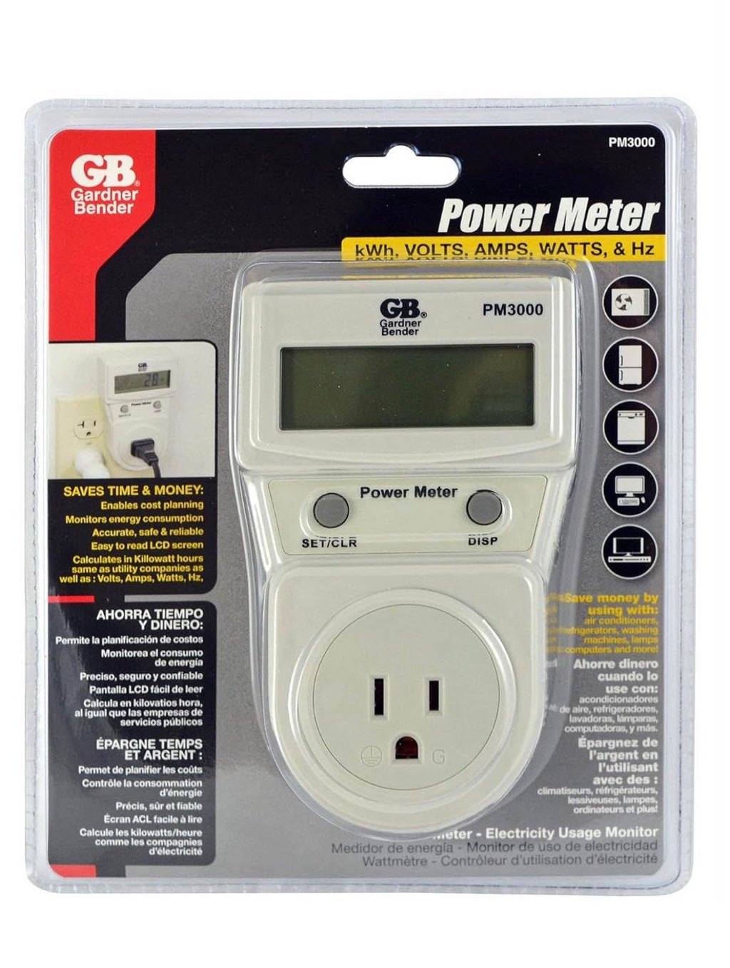 PM3000 Energy Power Meter Monitor
