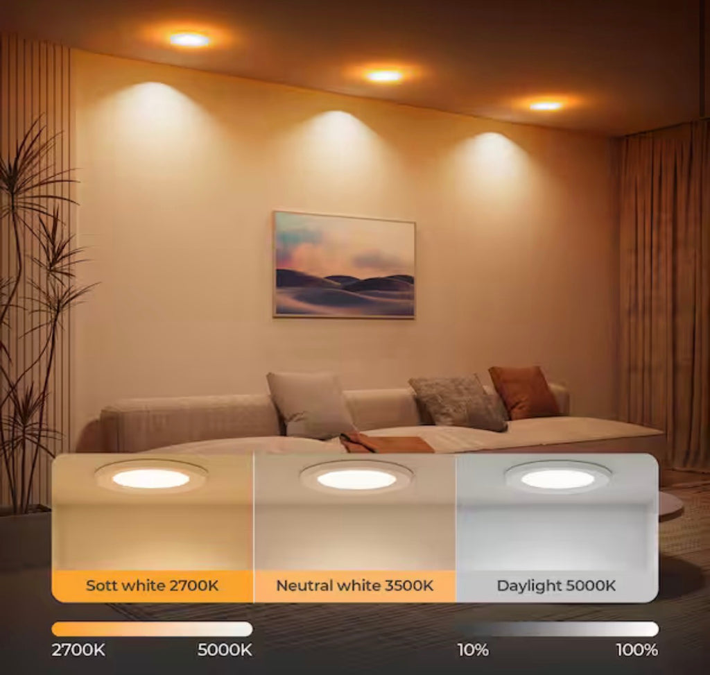 4 in. Adjustable Canless LED Recessed with Night Light mode