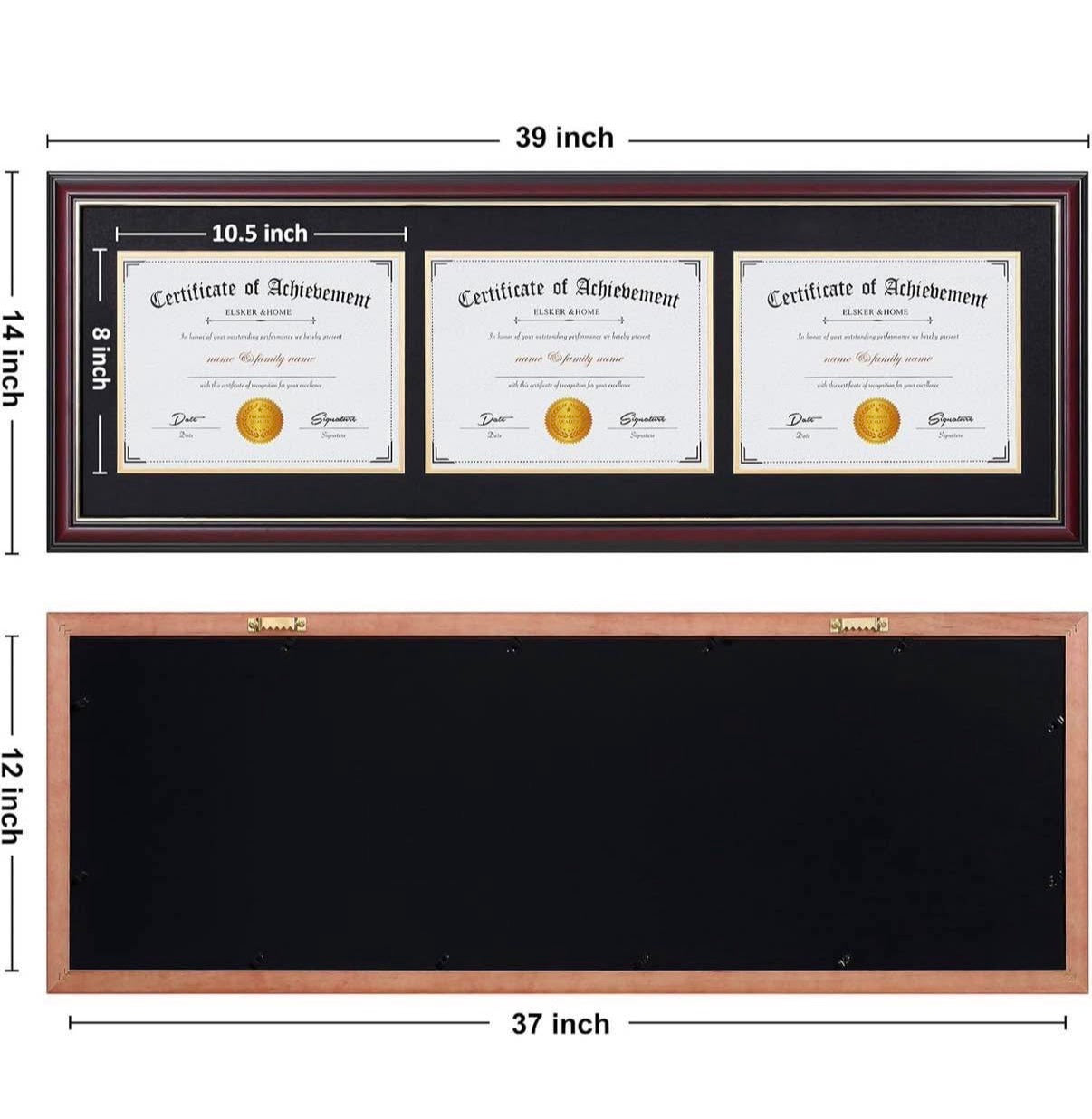 Triple Diploma Frames 8.5 x 11