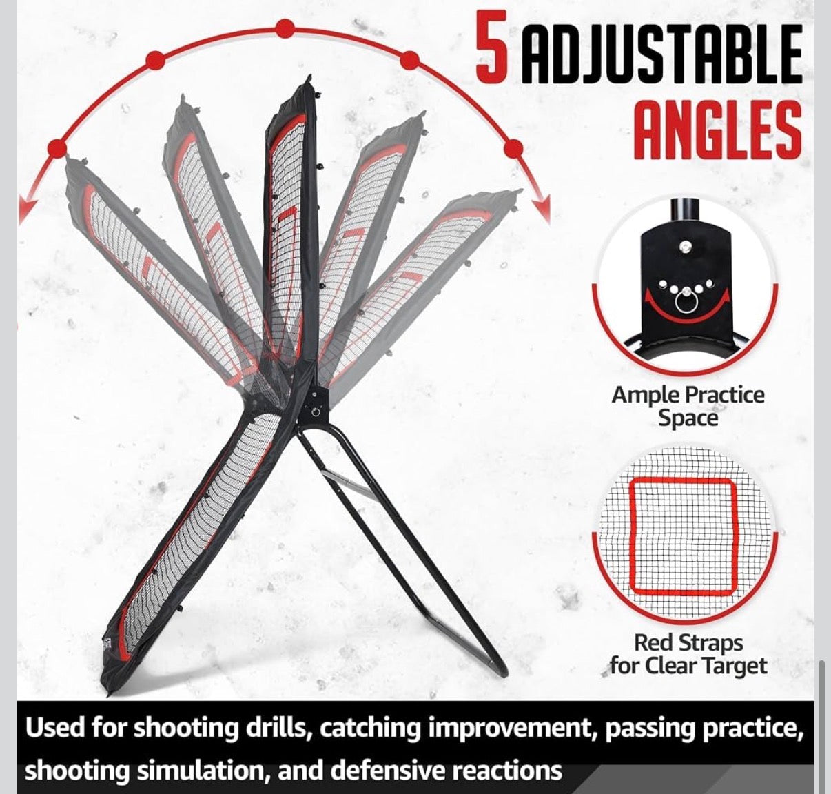 4x7FT  Rebounder Perfect for Lax Baseball Volleyball & Soccer