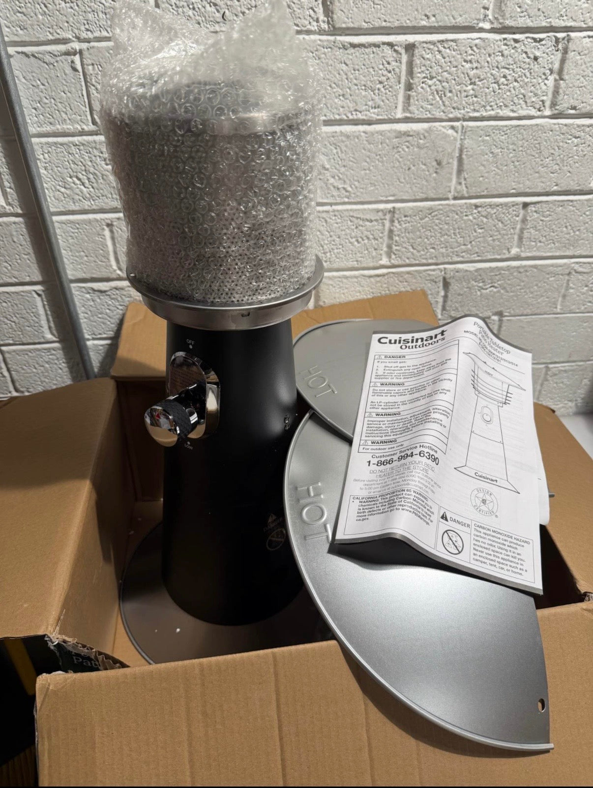 11,000 BTU Portable Tabletop Propane Patio Heater