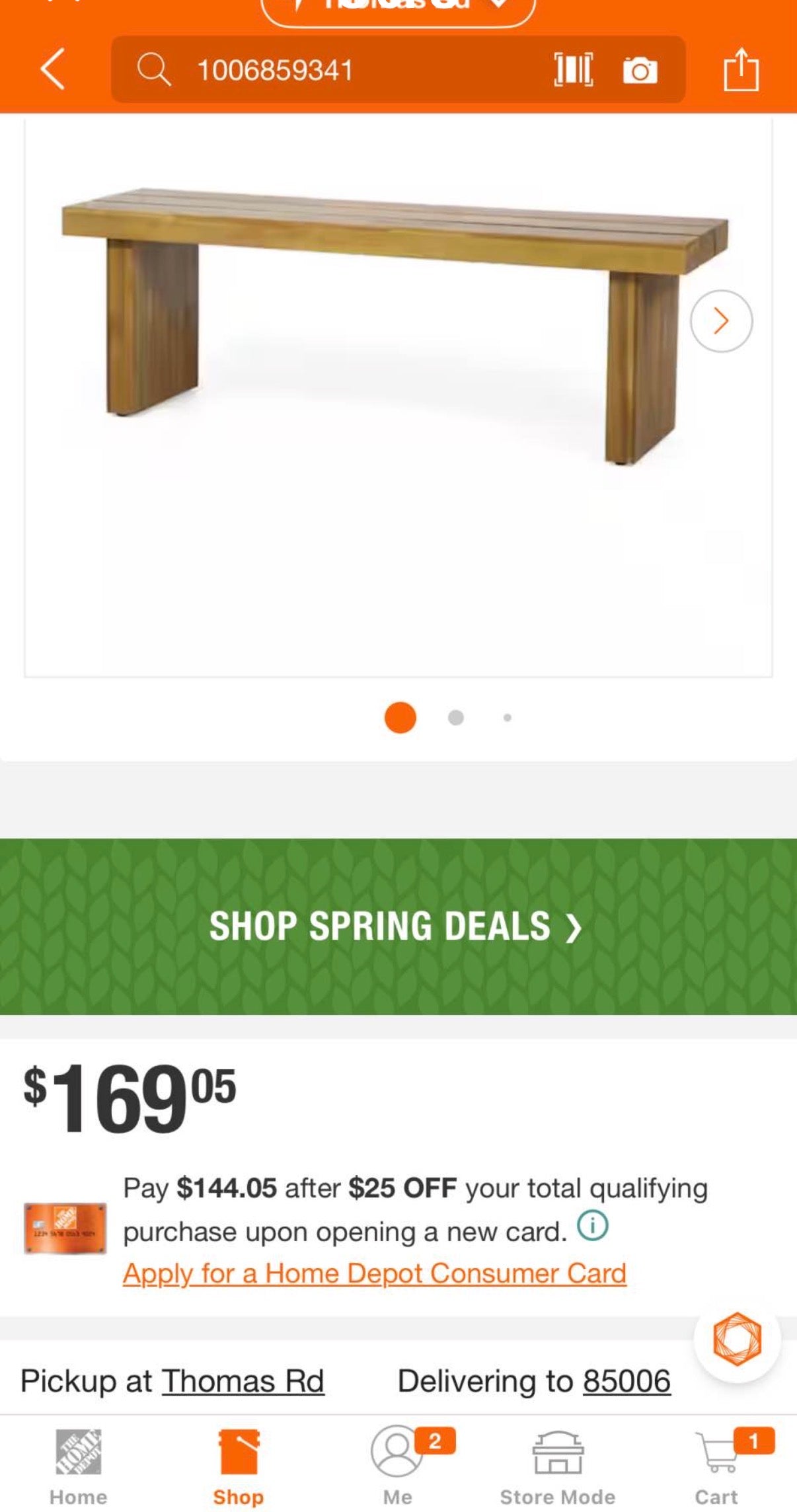57 inches Datona Wood Outdoor Patio Bench