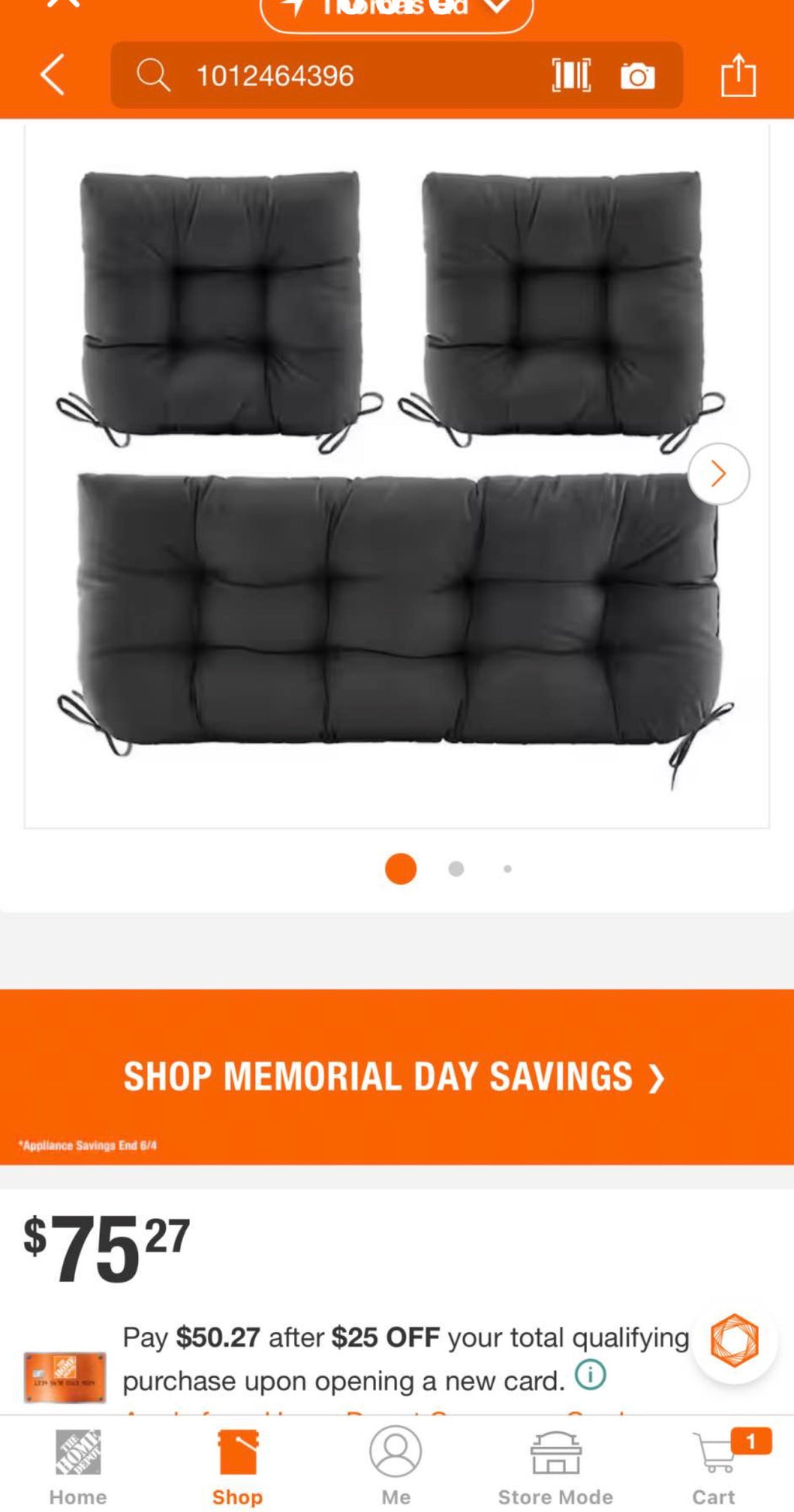 3-Piece Loveseat Outdoor Cushions Set