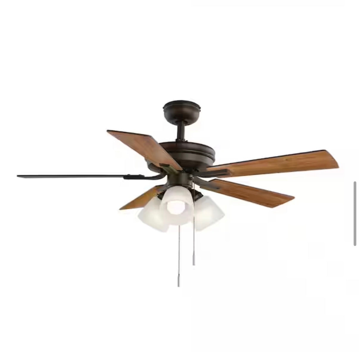 Sinclair II 44 in. Indoor Oil Rubbed Bronze LED Ceiling Fan with Light