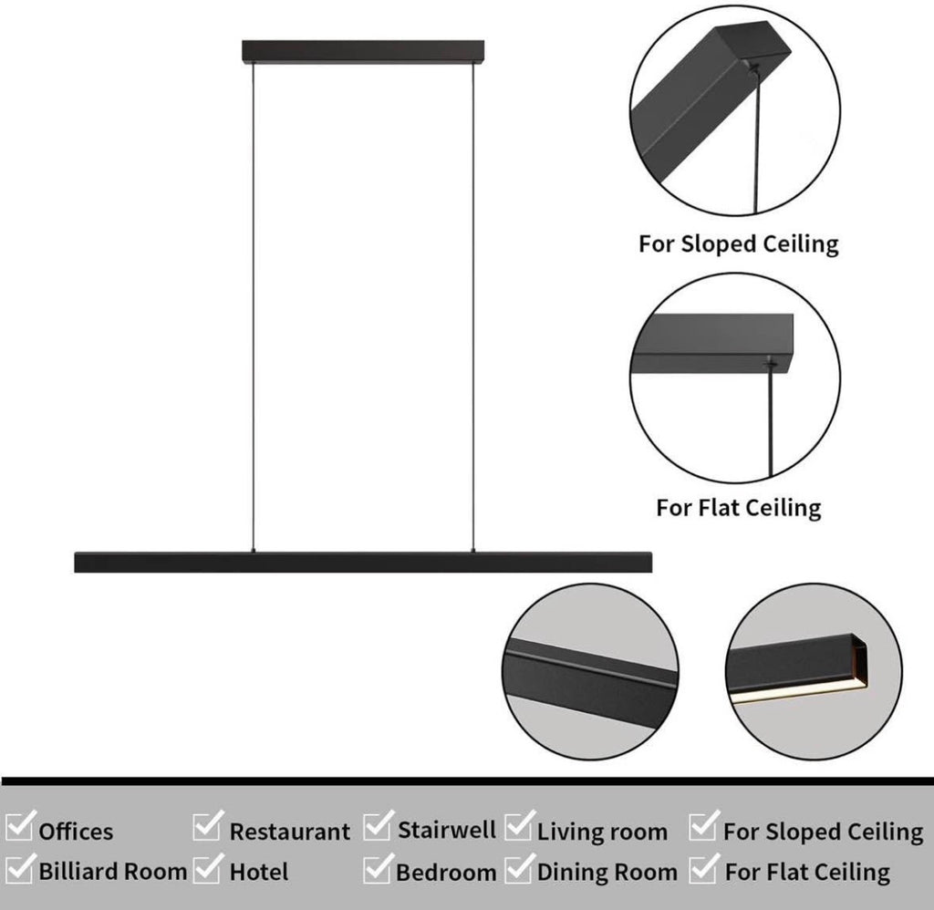 47in LED Linear Pendant Lights